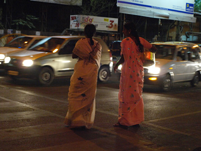 Pune night street scene