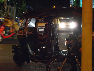 Pune night street scene